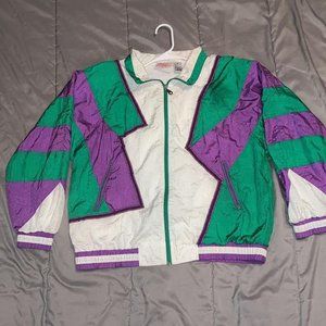 American Vintage Green and Purple Tracksuit